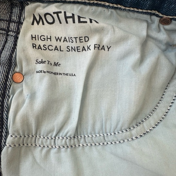 Mother High Waisted Rascal Sneak Fray 32 - Picture 5 of 6